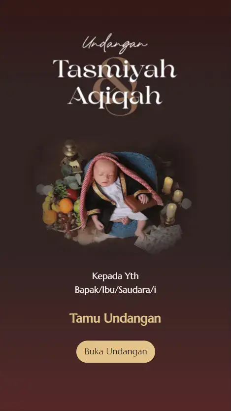 Aqiqah & Tasmiyah - Luxury Brown