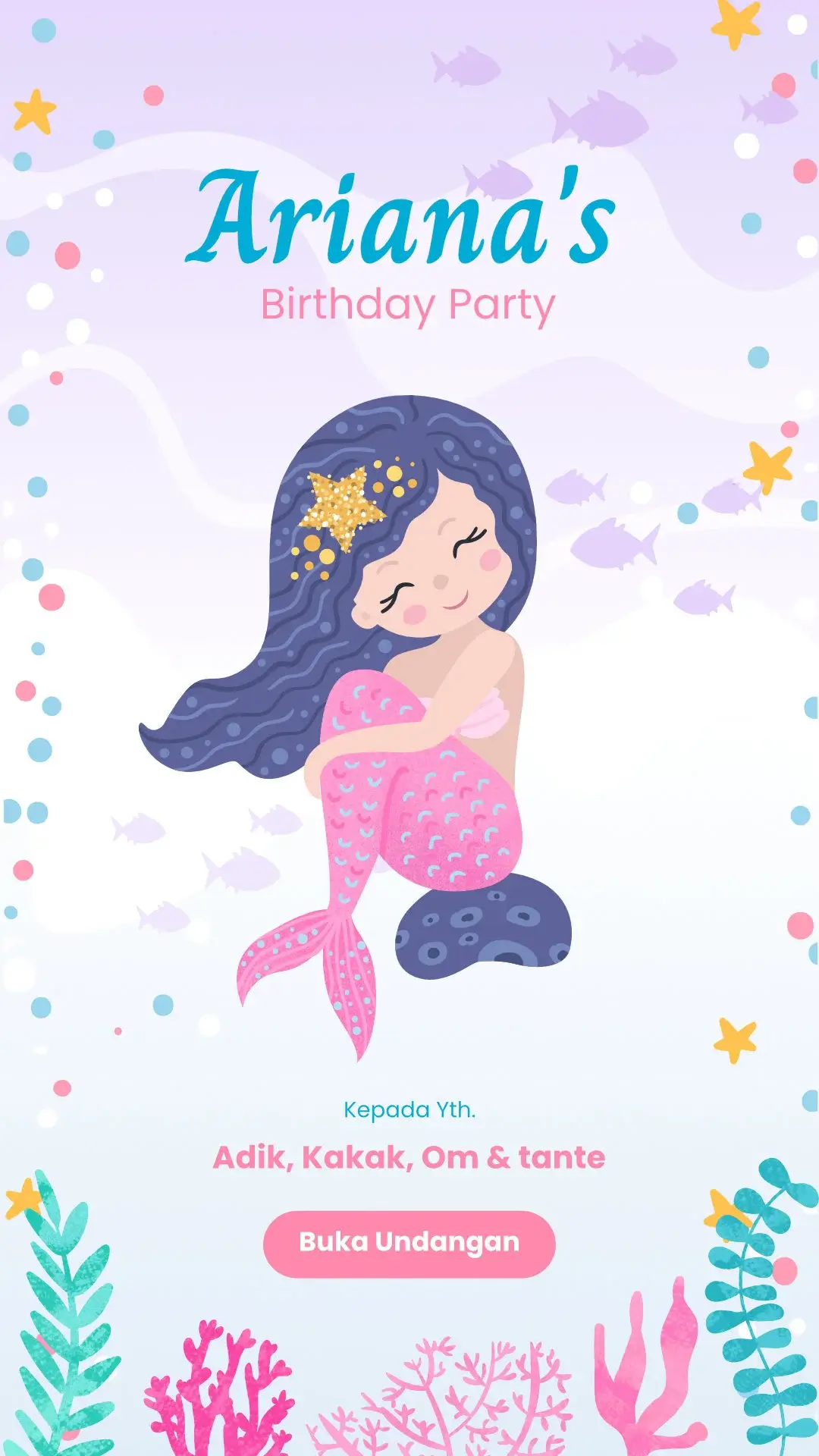 Kids & Birthday - Mermaid Seaweed