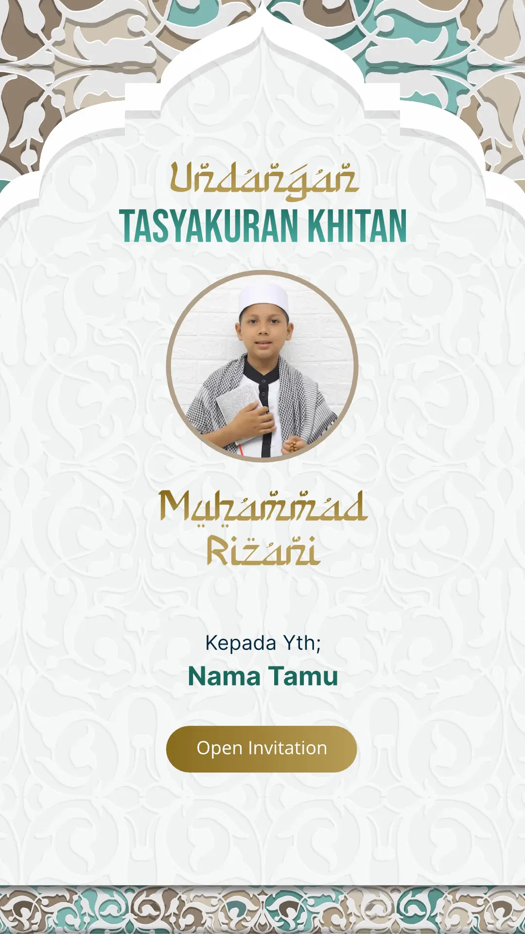 Tasyakuran Khitan - Elegant Islamic