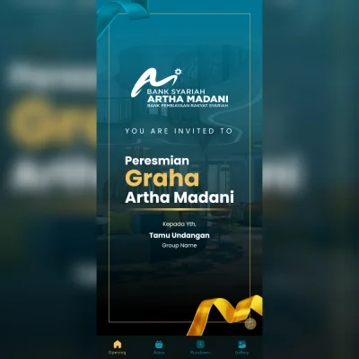 Portfolio - Umum & Seminar - Undangan Peresmian Graha Artha Madani