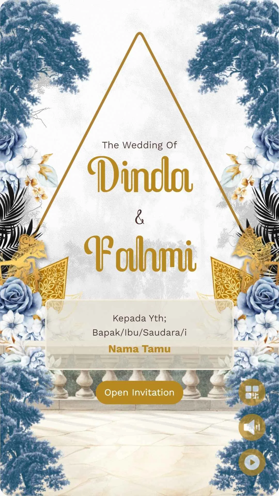 Wedding - Art Blue Java