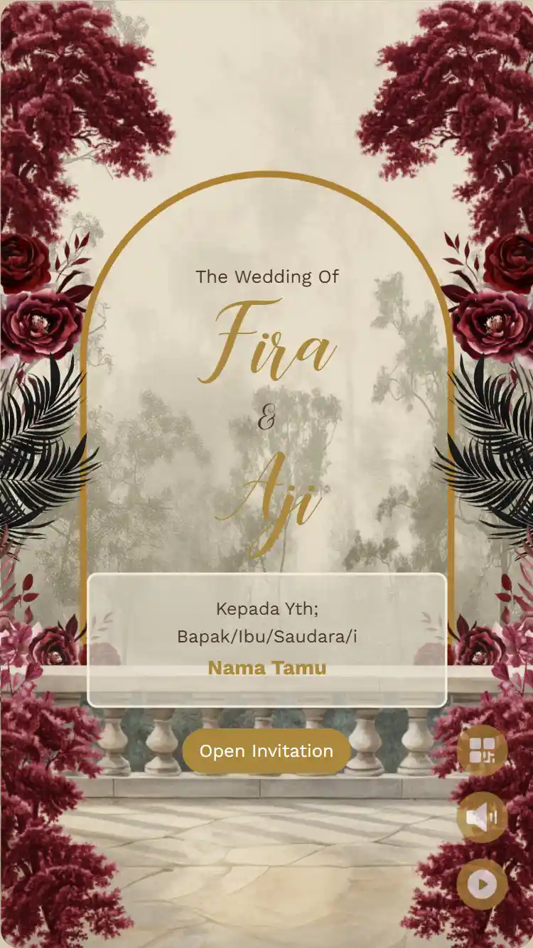 wedding - Maroon Vintage